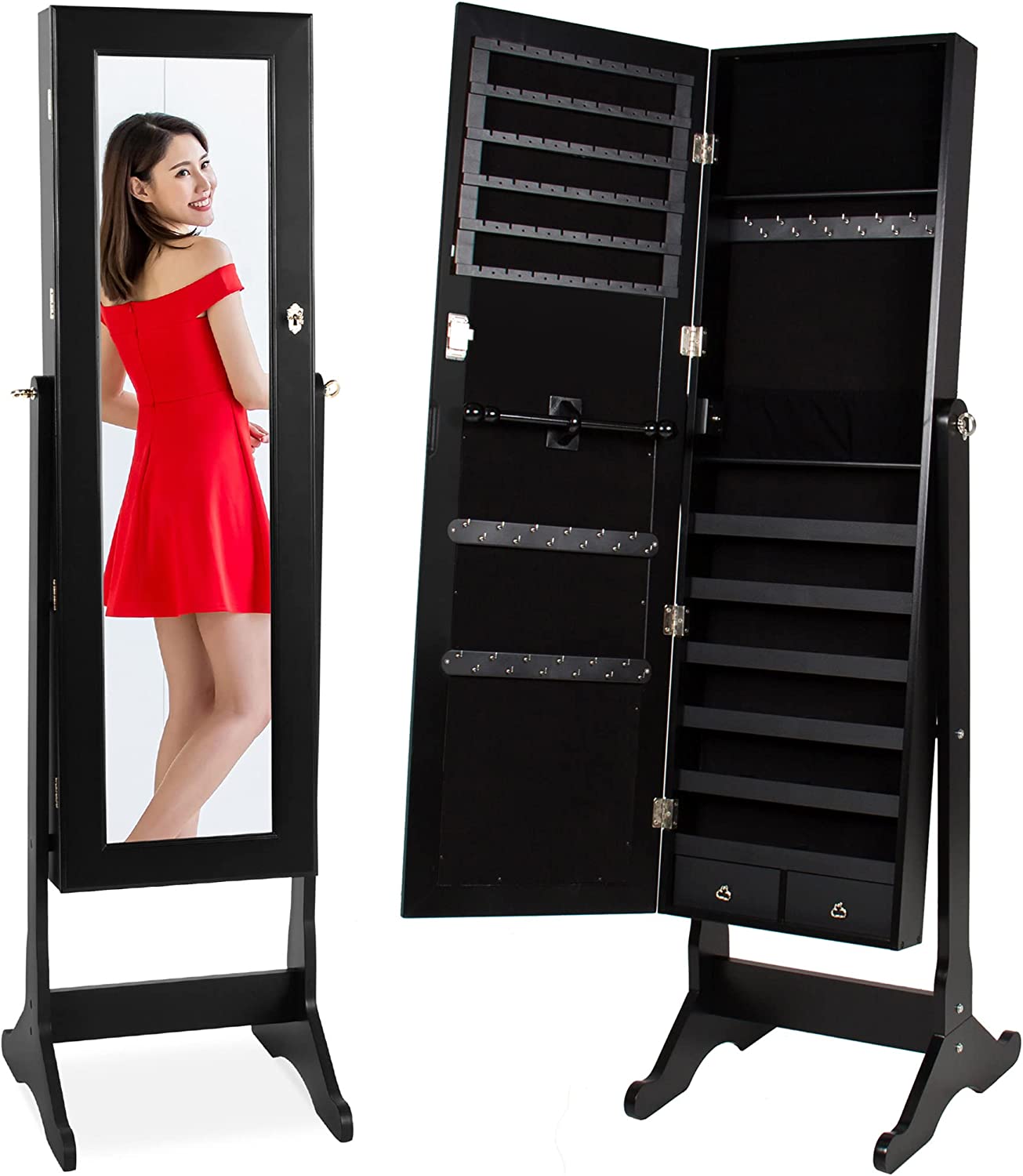 Mirror Jewelry Armoire