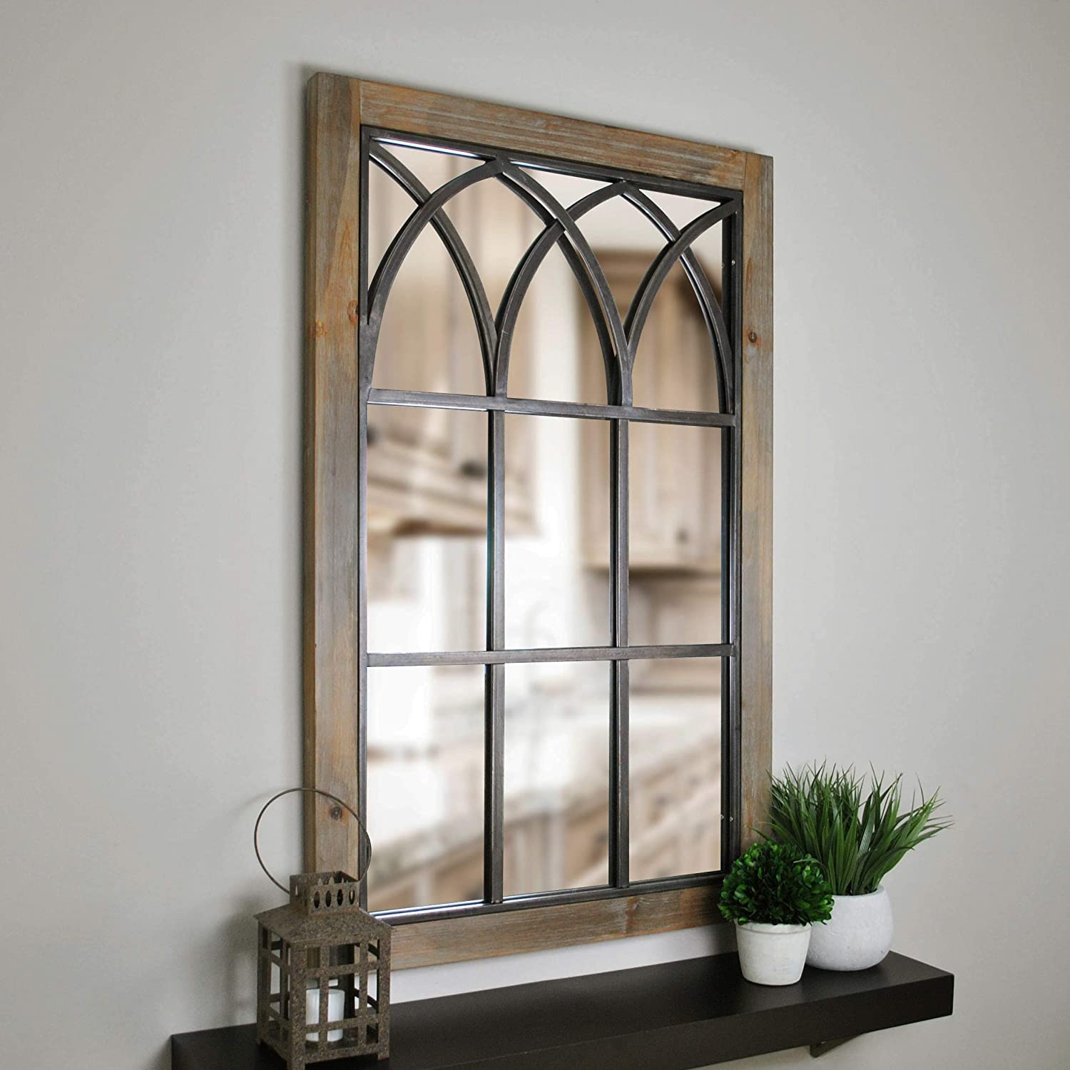 Add Interest To Your Wall With A Window Mirror