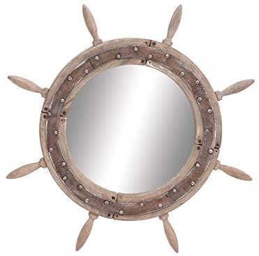 Ship Wheel Mirror